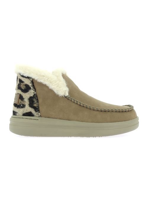 Denny Grip polacchino da donna in econabuk beige HEY DUDE | DENNYNUT