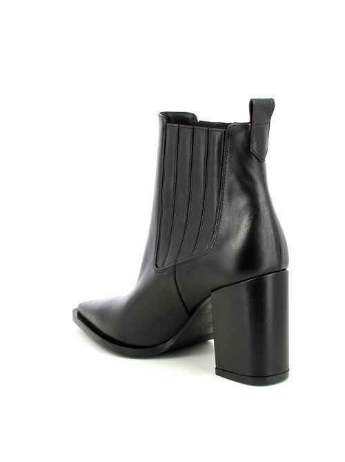 tronchetto con tacco da donna in pelle nera ALBANO | 2789X