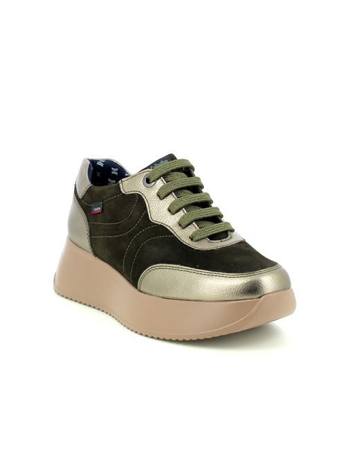 sneakers da donna in camoscio e pelle verde CALLAGHAN | 603004