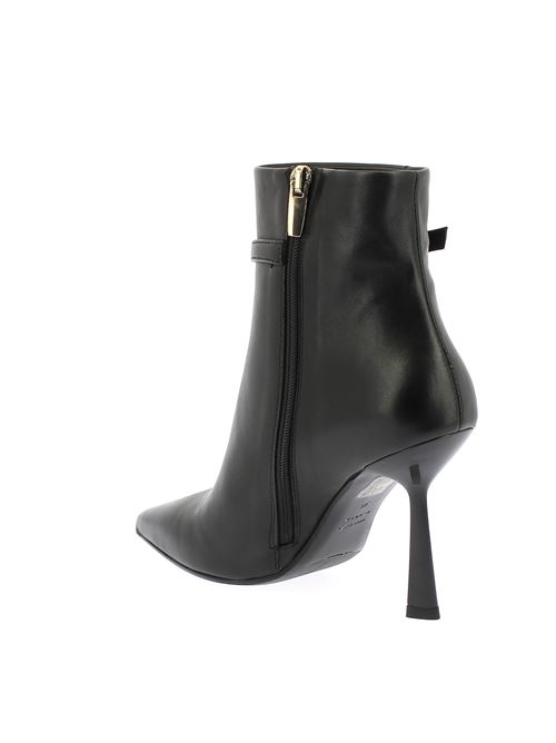 tronchetto con tacco da donna in pelle nera CHANTAL | 2364X