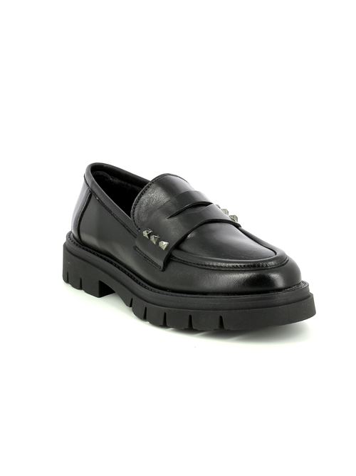 mocassino da donna in pelle nera CREATIVE | 4919X