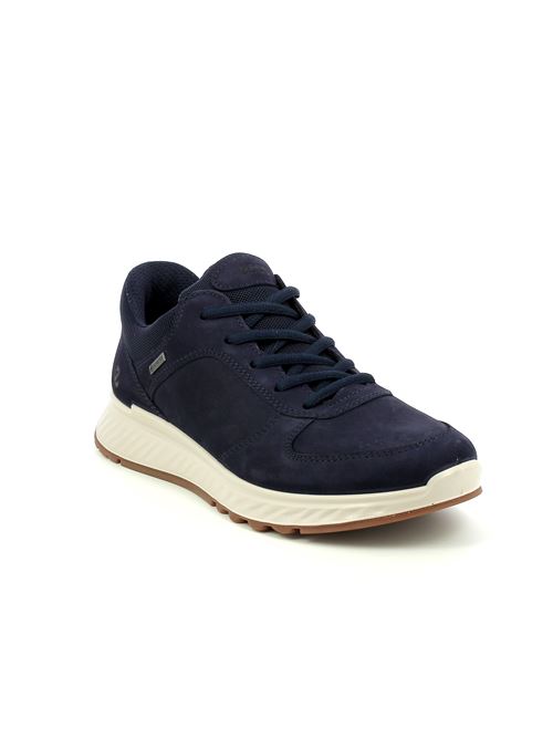 Exostride W sneakers da donna in nabuk blu ECCO | 83530301303