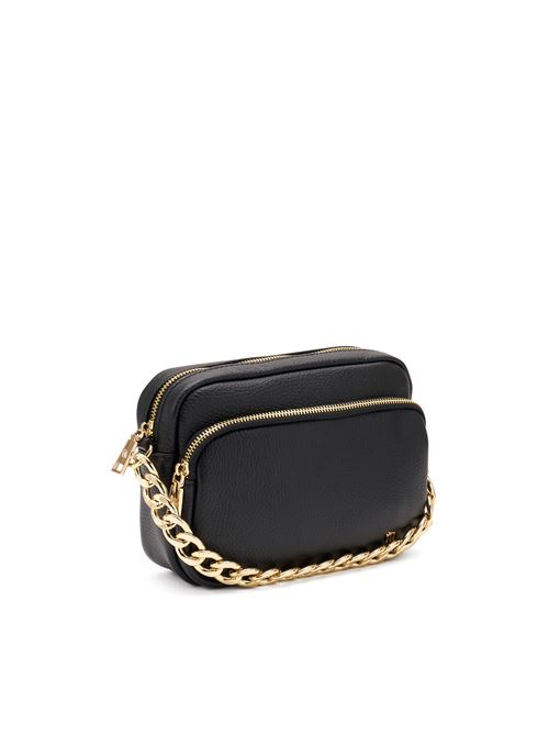 Borsetta in pelle nera a due tasche FRAU | B608X