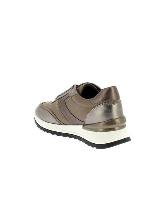 Desya A sneakers da donna in pelle ed ecopelle taupe GEOX | D3500A085CFC6029