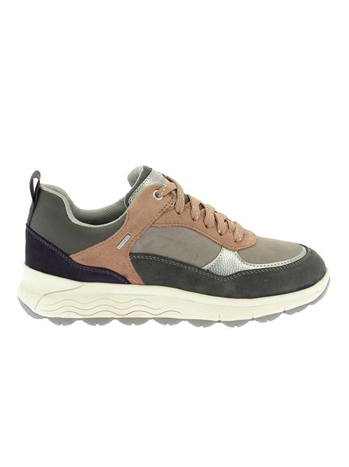 Spherica 4x4 Abx sneakers da donna in camoscio grigio e beige GEOX | D3626D00022C9F8H