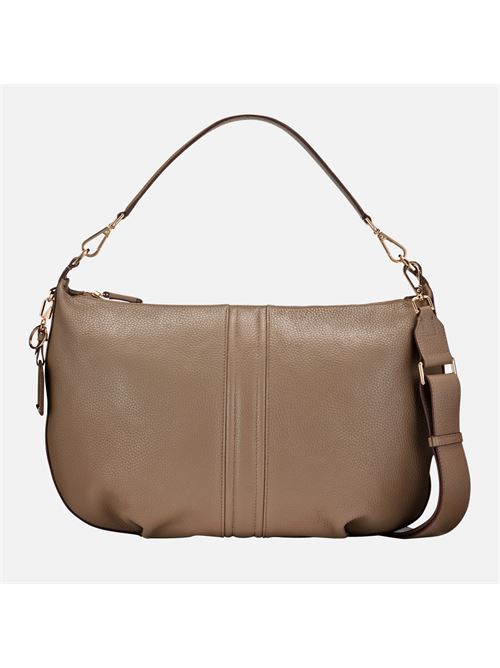 Aurelyi borsa a spalla da donna in pelle tortora GEOX | D36KYA00046C6029