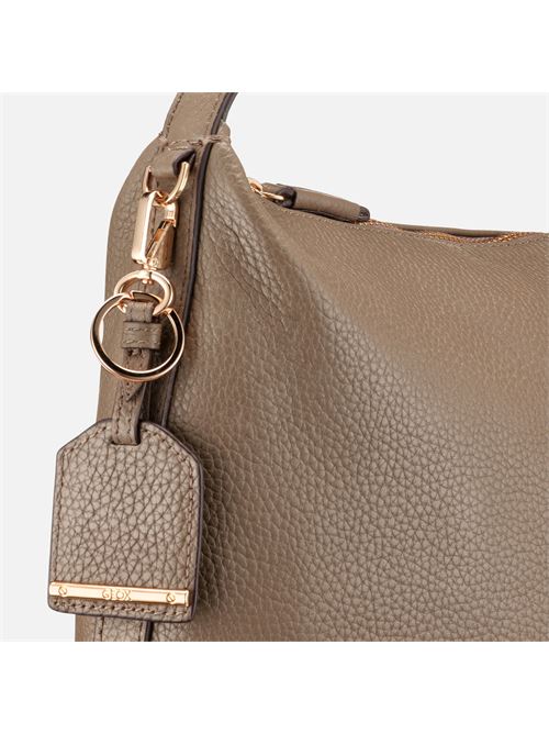 Aurelyi borsa a spalla da donna in pelle tortora GEOX | D36KYA00046C6029