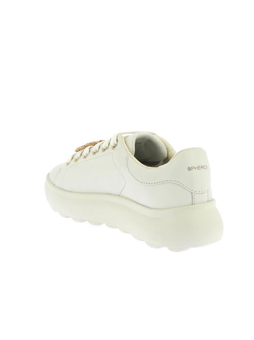 Spherica sneakers da donna in pelle bianca GEOX | D46TCF00085C1000