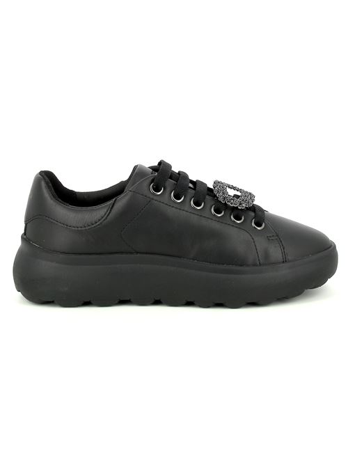 Spherica sneakers da donna in pelle nera GEOX | D46TCF00085C9999