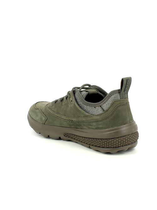 Spherica Actif sneakers da uomo in nabuk verde GEOX | U46BAA03215C3009