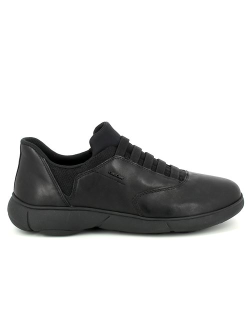 Nebula sneakers da uomo in pelle nera GEOX | U46G6F00085C9999