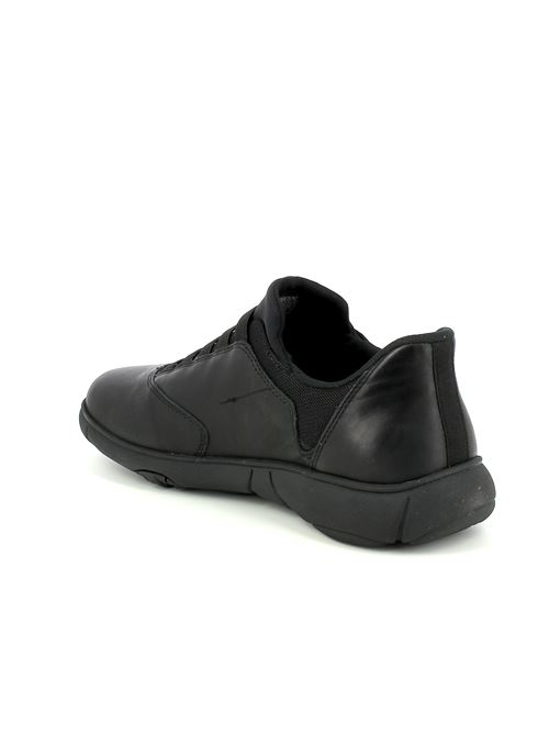 Nebula sneakers da uomo in pelle nera GEOX | U46G6F00085C9999