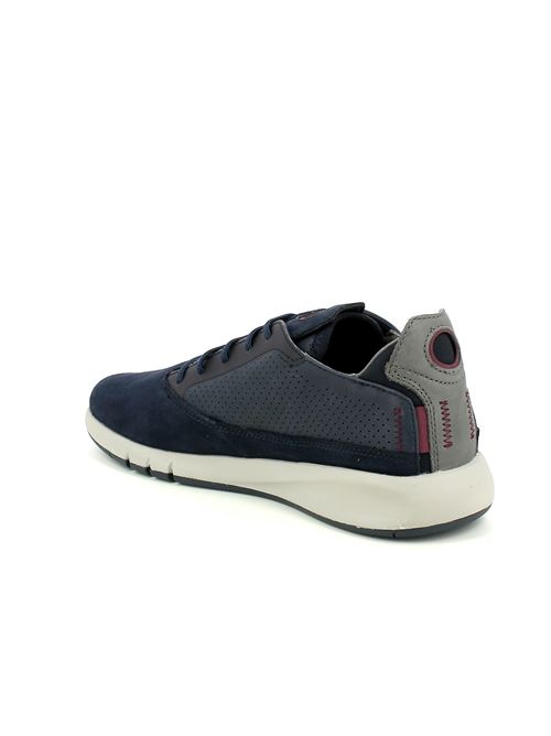 Areantis sneakers da uomo in camoscio blu GEOX | U927FA02243C4064