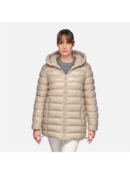 Spherica Parka Rev giacca reversibile da donna bianca GEOX | W4628ATC191F1792