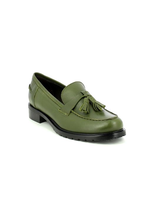 mocassino da donna in pelle verde G.LUCA | GL229Y