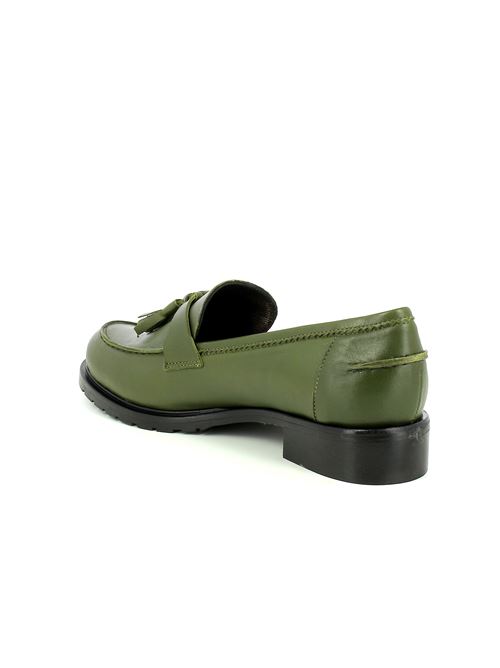 mocassino da donna in pelle verde G.LUCA | GL229Y