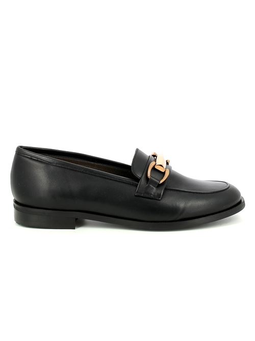 mocassino da donna in pelle nera G.LUCA | N185X