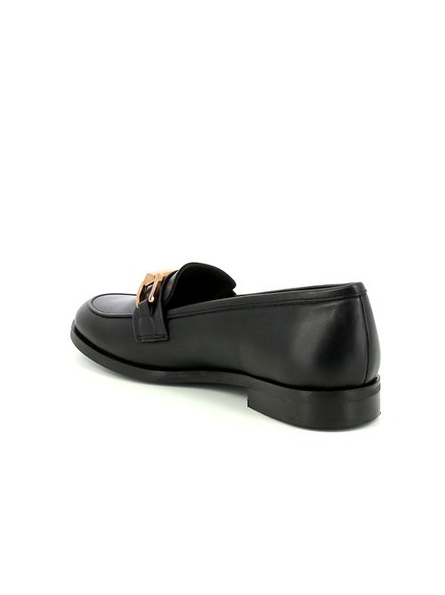 mocassino da donna in pelle nera G.LUCA | N185X