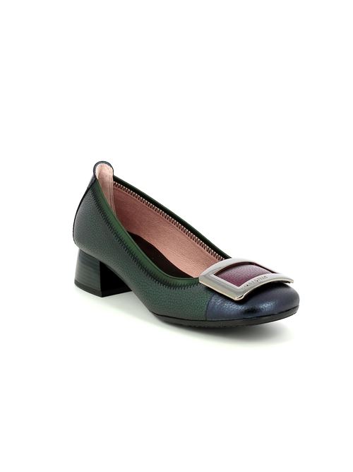 Rio decolleté da donna in pelle verde e blu HISPANITAS | CHI243673C001