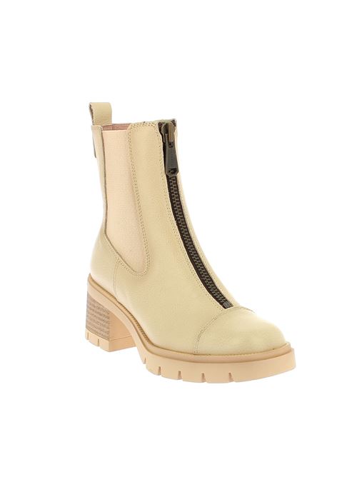 Everest tronchetto con tacco da donna in pelle beige HISPANITAS | HI243636C002