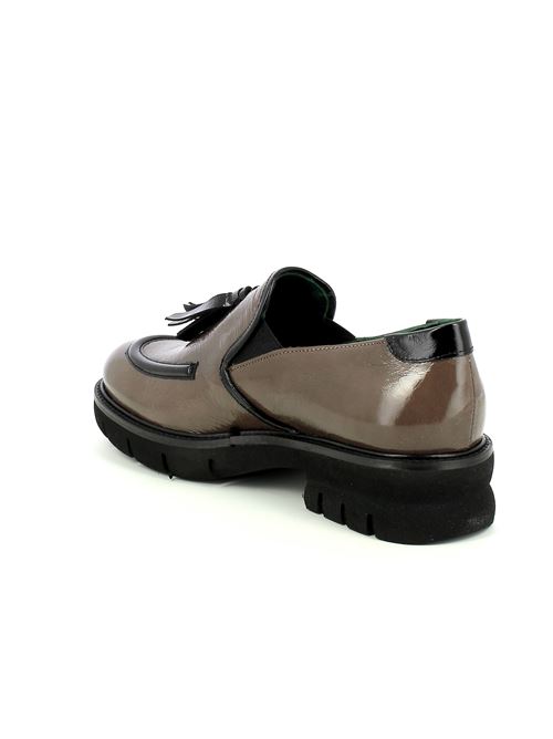 mocassino da donna in naplack tortora LEGAZZELLE | 326X