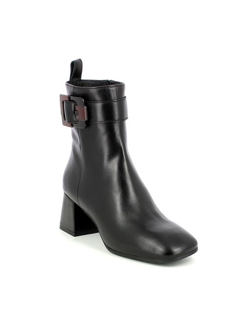 tronchetto con tacco da donna in pelle nera LEGAZZELLE | E656X