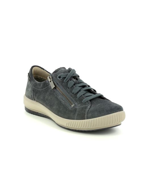 Charcoal stringata da donna in camoscio grigio LEGERO | 0002192930