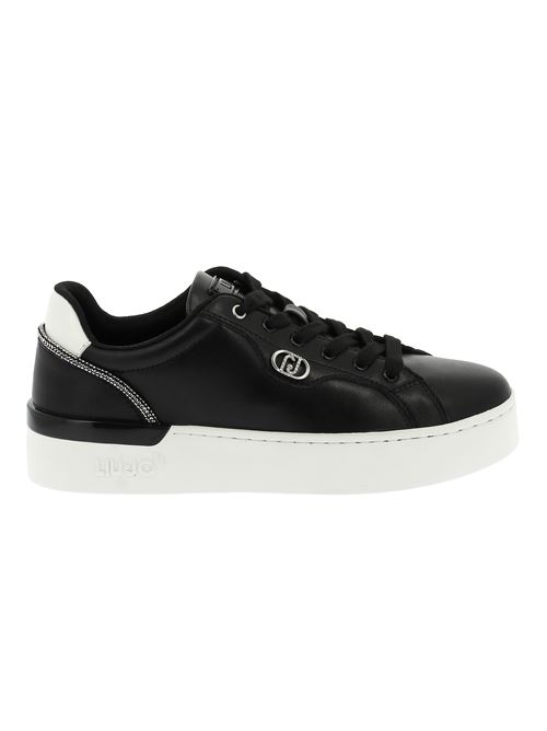 Silvia 95 sneakers da donna in pelle nera LIU-JO | BF4021P010222222