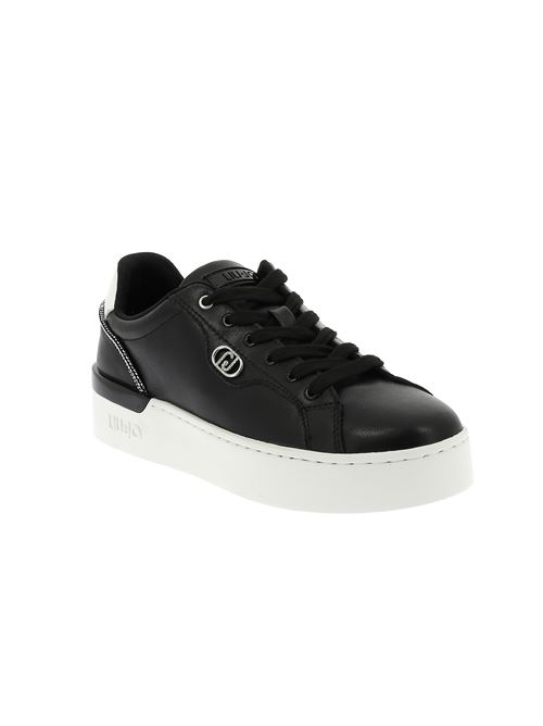 Silvia 95 sneakers da donna in pelle nera LIU-JO | BF4021P010222222