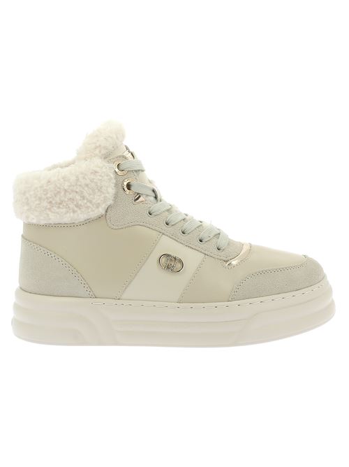 Cleo 22 sneakers da onna in pelle bianco latte LIU-JO | BF4033PX530S1185