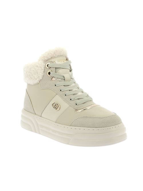 Cleo 22 sneakers da onna in pelle bianco latte LIU-JO | BF4033PX530S1185