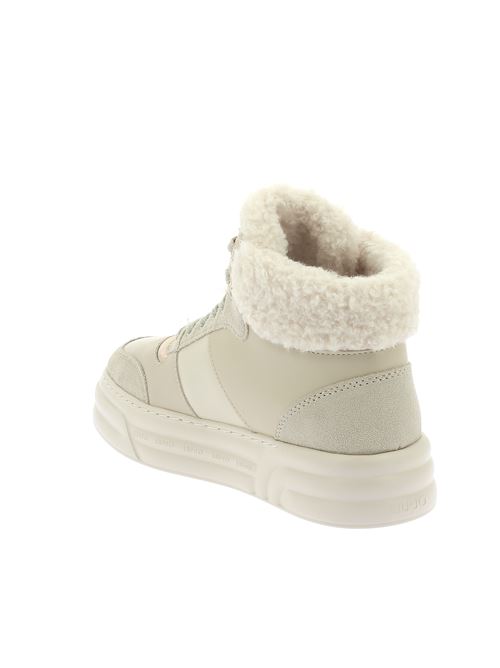 Cleo 22 sneakers da onna in pelle bianco latte LIU-JO | BF4033PX530S1185