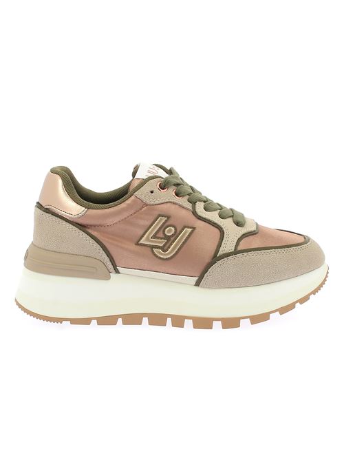 Amazing 25 sneakers da donna in camoscio e tessuto cipria e beige LIU-JO | BF4049PX102S3459