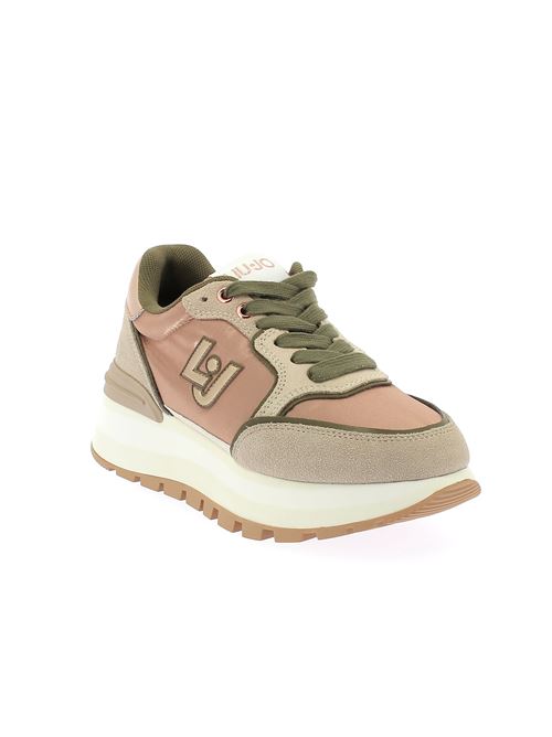 Amazing 25 sneakers da donna in camoscio e tessuto cipria e beige LIU-JO | BF4049PX102S3459