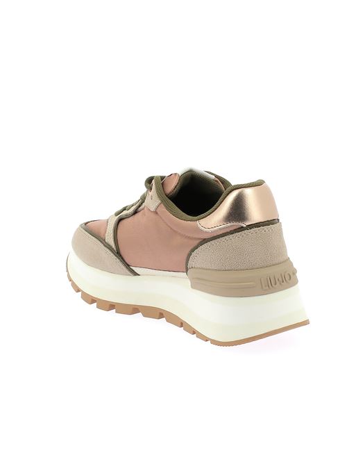 Amazing 25 sneakers da donna in camoscio e tessuto cipria e beige LIU-JO | BF4049PX102S3459