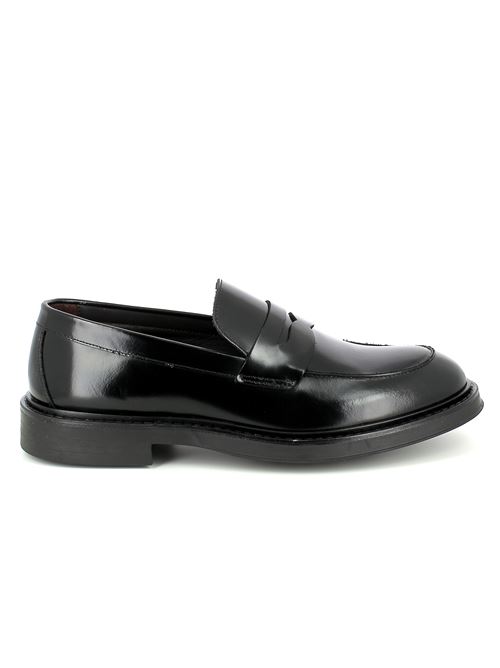 mocassino elegante da uomo in pelle spazzolata nera MELLUSO U24647 X Bertossi Calzature