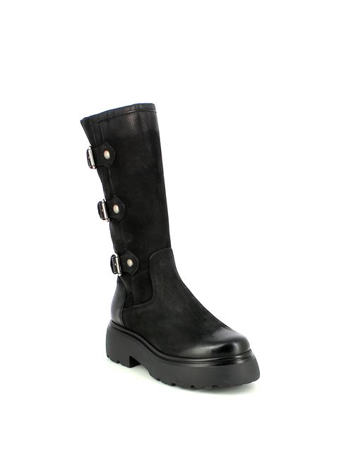 stivale biker da donna in nabuk nero MJUS | L44304X