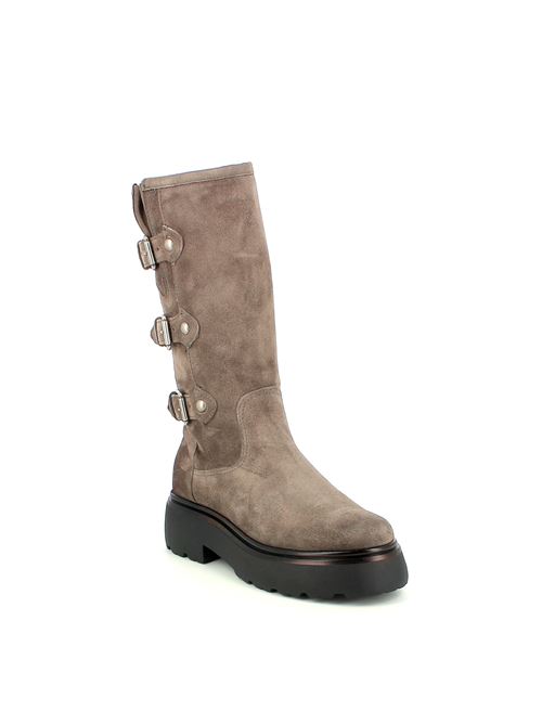 stivale biker da donna in camoscio grigio MJUS | L44304Y