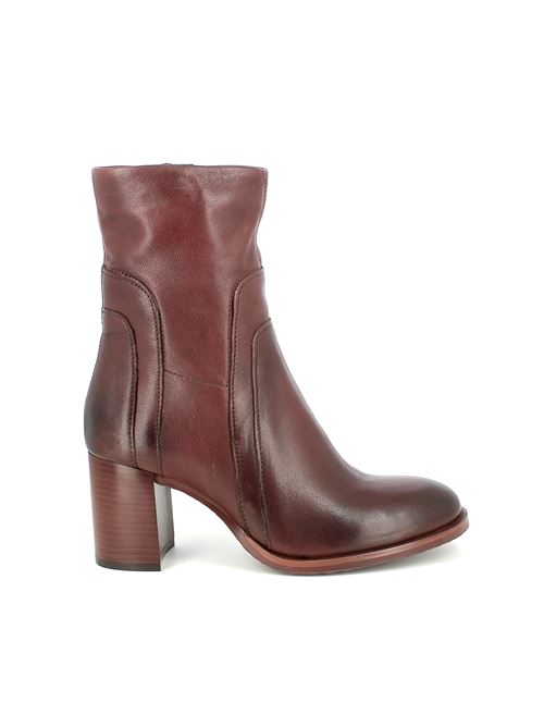 tronchetto con tacco da donna in pelle marrone MJUS | P26206Y