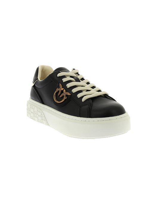 Yoko 01 sneakers da donna in pelle nera PINKO | SS0003P014ZI8