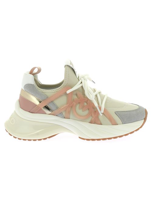 Ariel 01 sneakers da donna in pelle beige PINKO | SS0023E013U4R