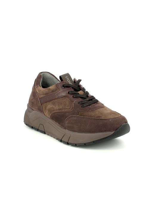 Action 31 sneakers da uomo in nabuk e camoscio marrone STONEFLY | 221568CIS