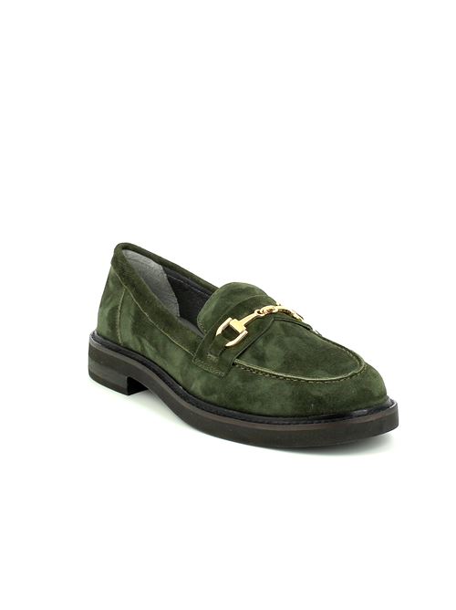 Celine 5 mocassino da donna in camoscio verde STONEFLY | 22159826O