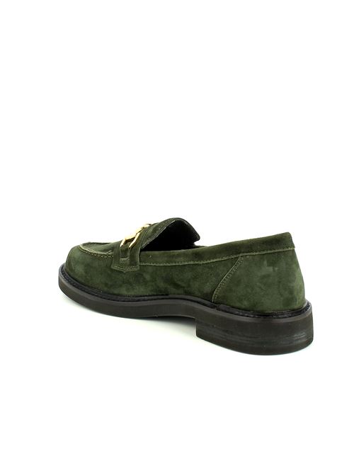 Celine 5 mocassino da donna in camoscio verde STONEFLY | 22159826O