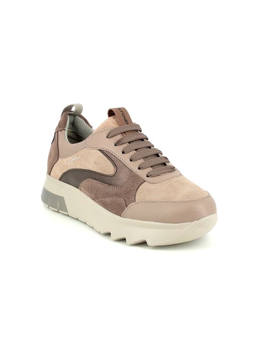 Spock 43 sneakers da donna in camoscio e pelle tortora STONEFLY | 221711CPR