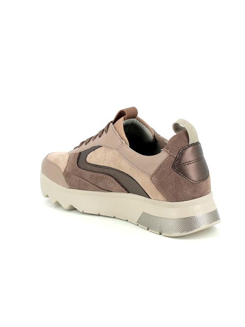 Spock 43 sneakers da donna in camoscio e pelle tortora STONEFLY | 221711CPR