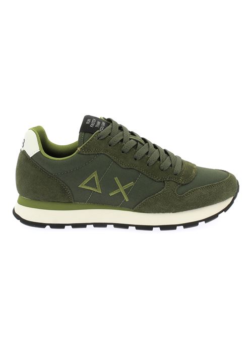 Tom Solid sneakers da uomo in camoscio e tela verde militare SUN68 | Z4410174