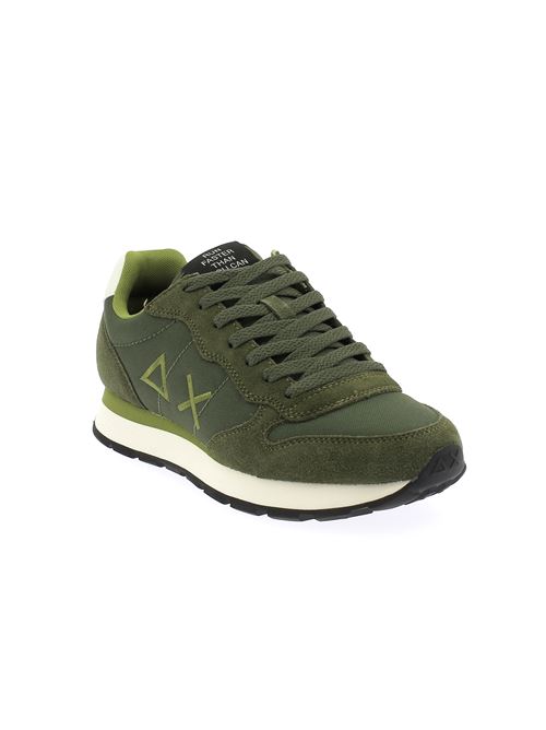 Tom Solid sneakers da uomo in camoscio e tela verde militare SUN68 | Z4410174