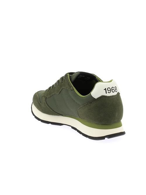 Tom Solid sneakers da uomo in camoscio e tela verde militare SUN68 | Z4410174