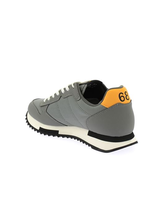 Niki Solid sneakers da uomo in tela grigia SUN68 | Z4412134